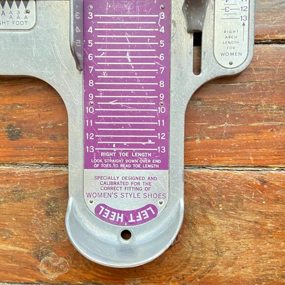 Genuine Brannock Device Women's Shoe Sizer Width Arch Foot Measurement Tool - Picture 5 of 6